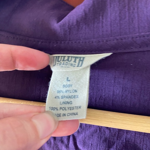 Duluth Trading Co Heirloom Gardening Plum Purple Utility Vest Size Large - Picture 4 of 7